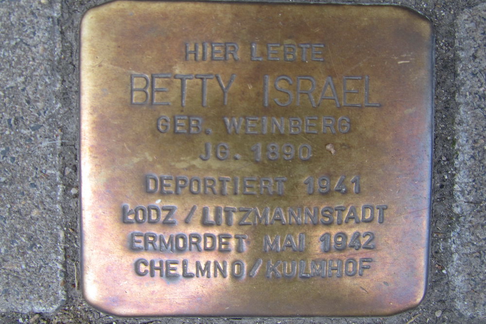 Stumbling Stones Meister-Gerhard-Straße 29 #3
