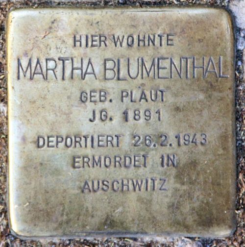 Stolpersteine Wilmersdorfer Straße 102 #3