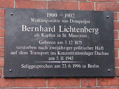 Gedenkteken Bernhard Lichtenberg #1