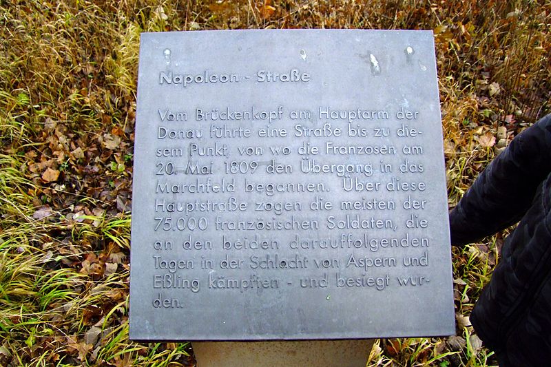 Information Sign Napoleonstraße 1809