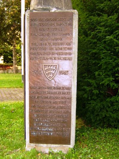 Memorial 119th Infantry Regiment #2