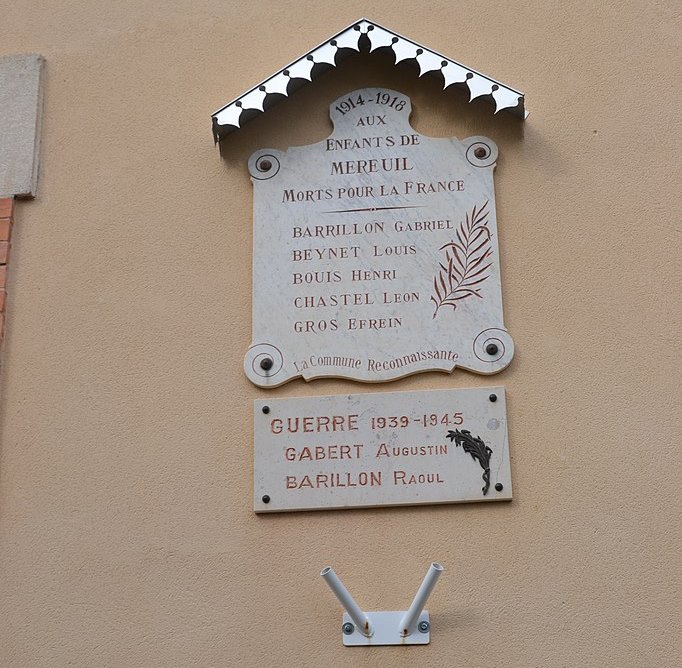 Oorlogsmonument Méreuil #1