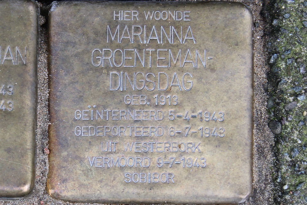 Stolpersteine Burgemeester Tellegenstraat 160 #4