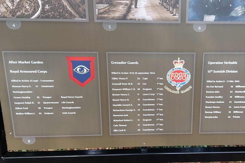 Informatiebord Oorlogsgraven Bij NEBO 1944-1945 #3