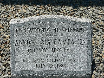 Memorial Veterans Anzio Campaign #1