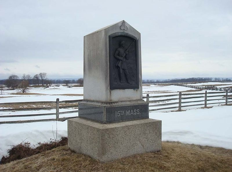 Monument 15th Massachusetts Volunteer Infantry Regiment