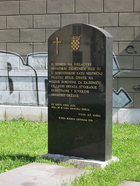 Monument Onafhankelijkheidsoorlog Kroatische Spoorwegen #1