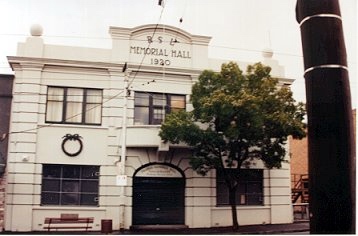 War Memorial Hall Prahran