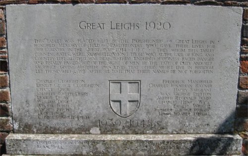 War Memorial Great Leighs