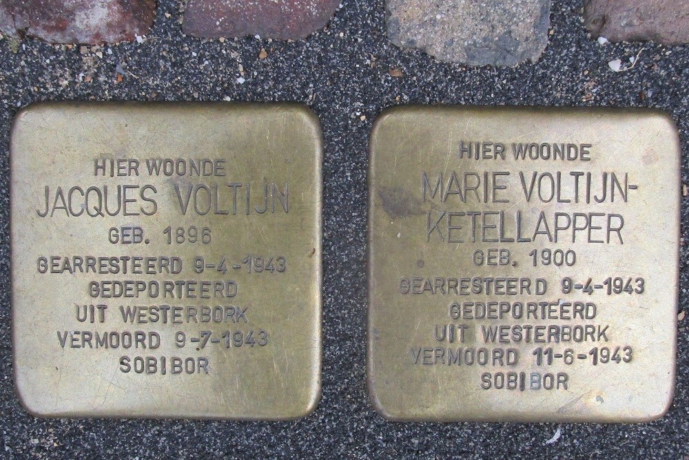 Stolpersteine Stikke Hezelstraat 54 (voorheen 46) #2