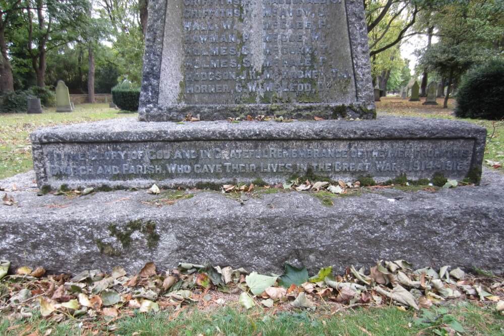 Oorlogsmonument St Helen's Normanby