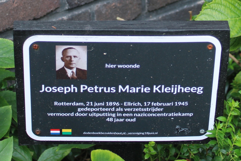 Death Plaque Van Lansbergestraat 100