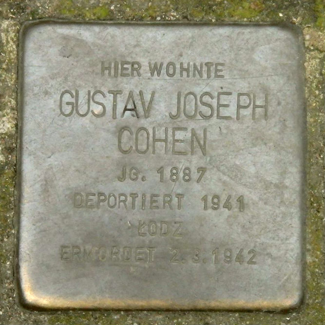 Stolpersteine Trommelstraße hoek Lincolnstraße #2