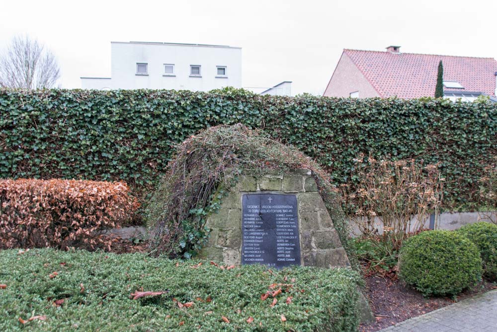 Gedenkteken 39 Oorlogsslachtoffers 40-45 Hoogstraten