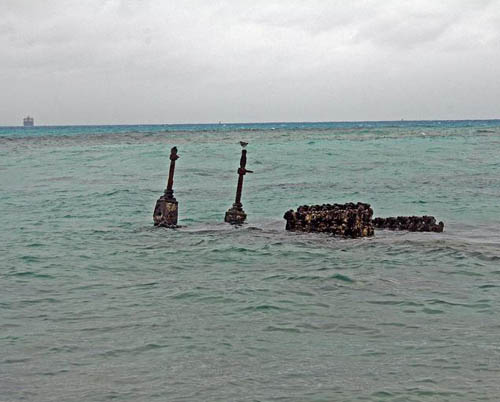 Wreckage LVT(A)-1 Landing Vehicle Managaha