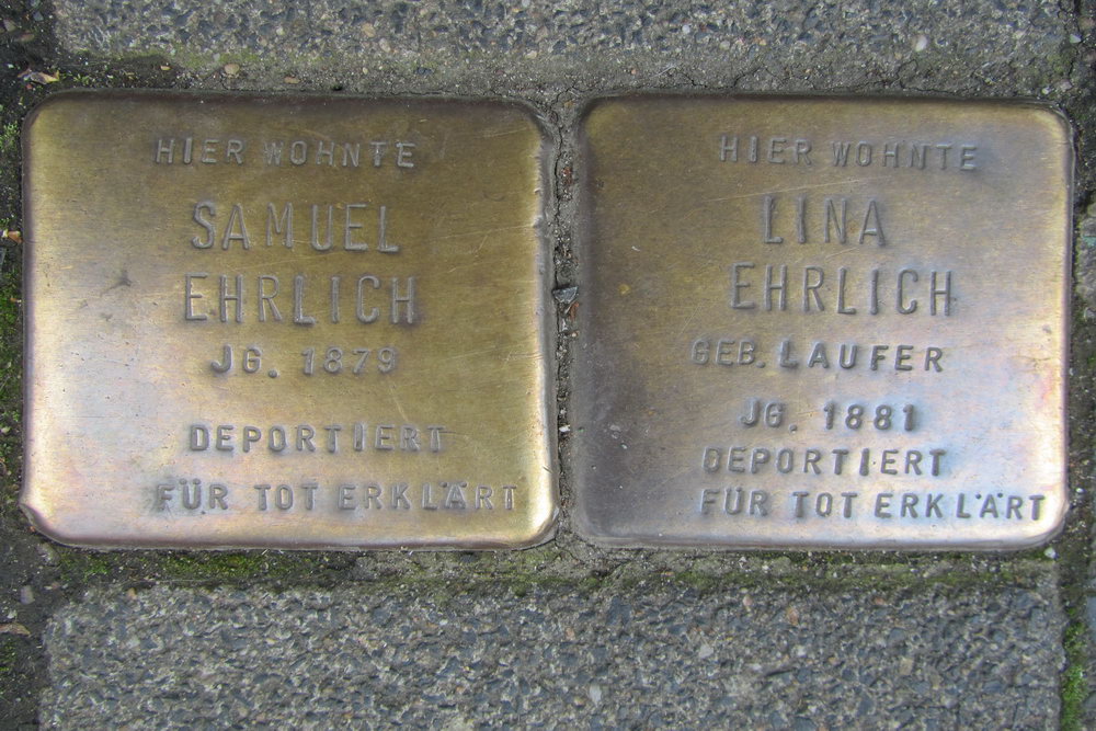 Stolpersteine Bismarckstrae 37 #1