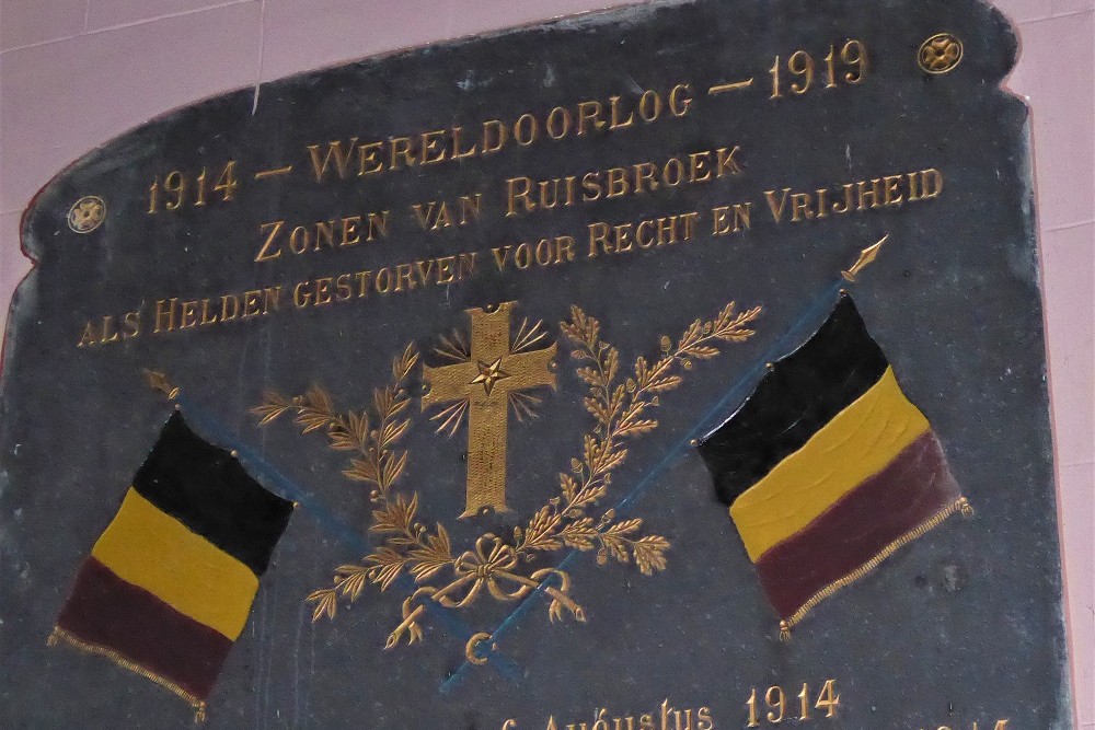 Commemorative Plate First World War Ruisbroek #3