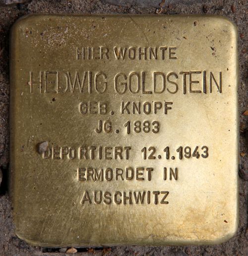 Stolpersteine Pariser Strae 6 #1