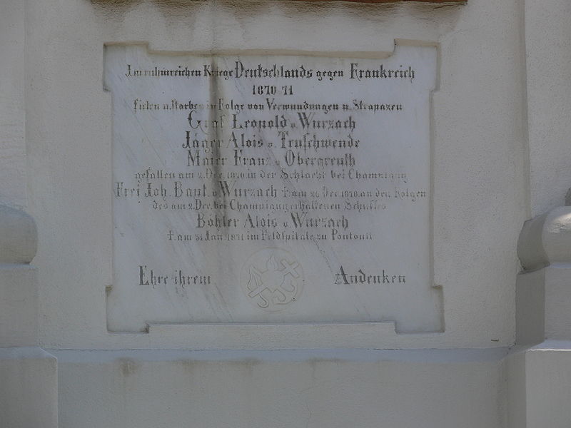 Franco-Prussian War Memorial Bad Wurzach #1
