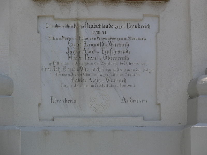 Monument Frans-Duitse Oorlog Bad Wurzach