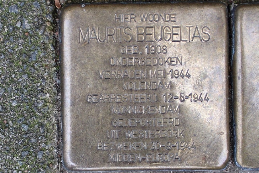 Stolpersteine President Brandstraat 100-116 (voorheen 26) #2