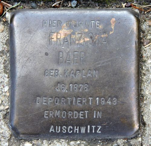 Stolpersteine Strausberger Strae 38 #1