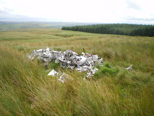 Crash Site & Wreckage Lancaster Bomber Dolwen #1