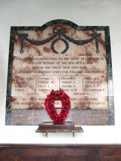 Oorlogsmonument All Saints Church #1