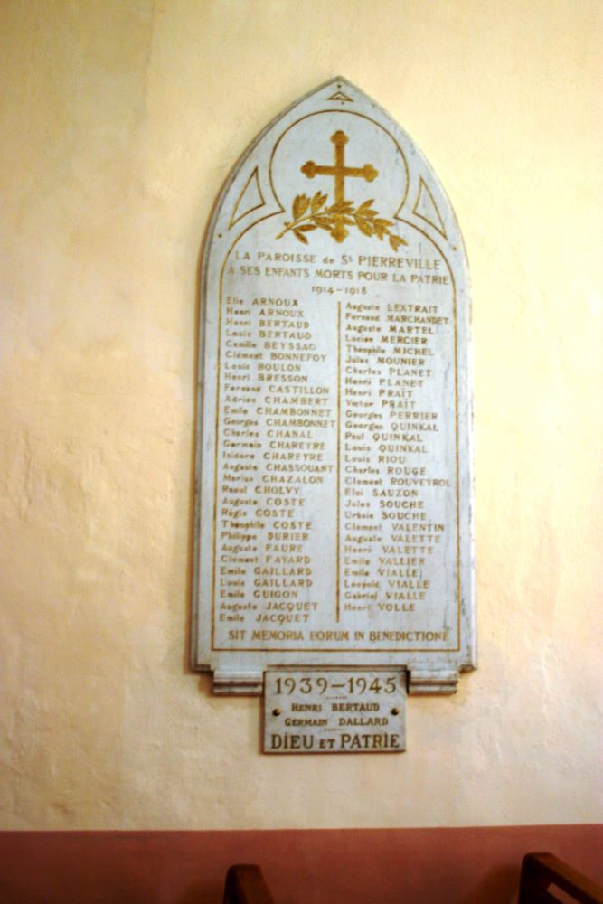 Memorials Eglise Saint-Pierre-aux-Liens 1914-1918 #3
