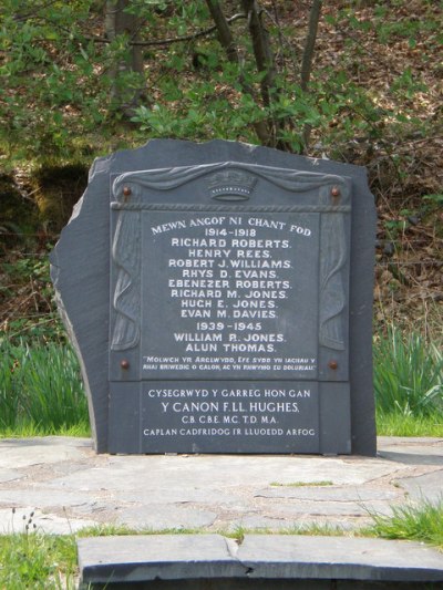 Oorlogsmonument Aberllefenni