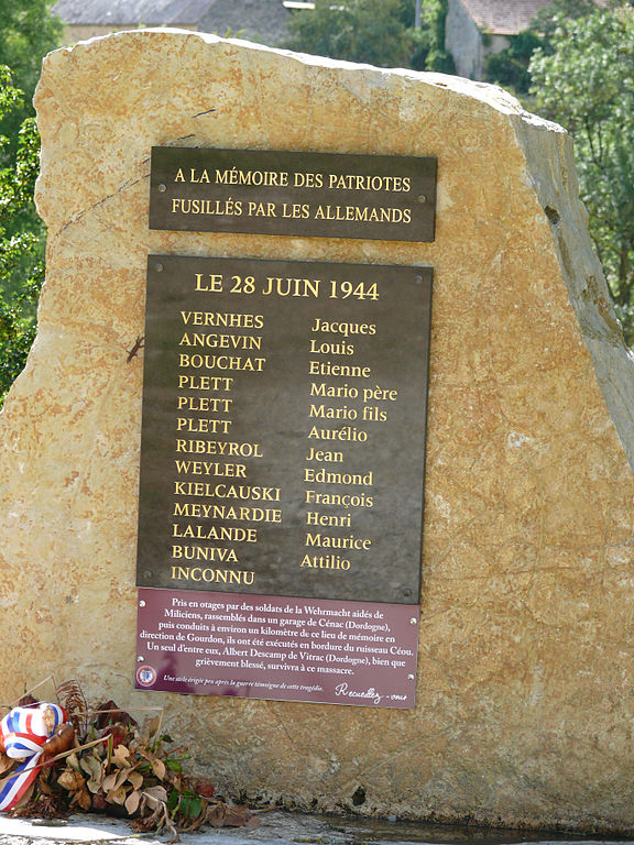 Memorial Execution 28 June 1944