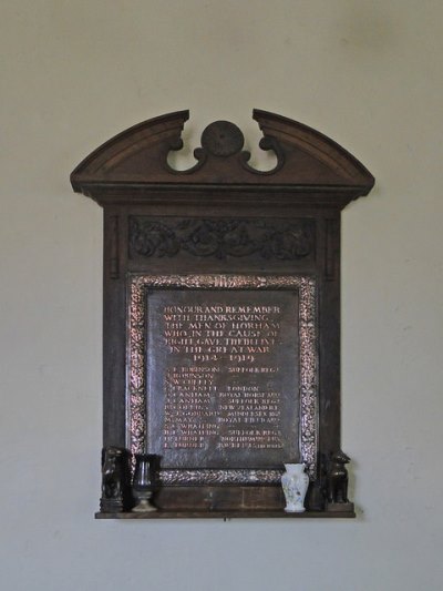 War Memorial Horham Church Horham