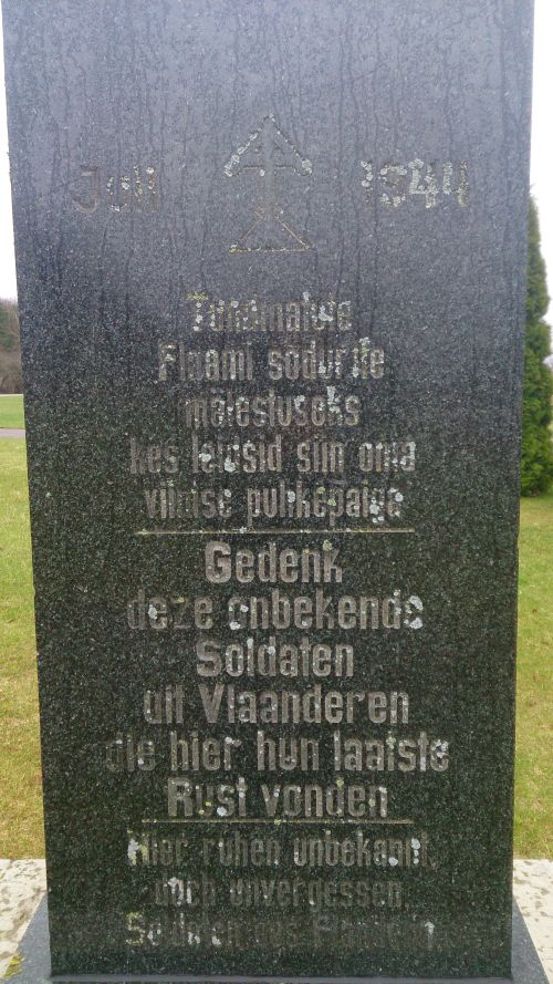 Memorials Waffen-SS Volunteers Sinime