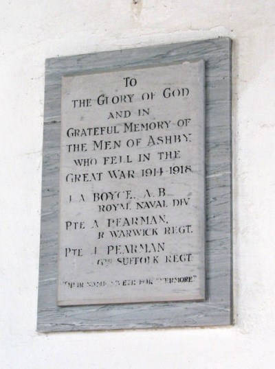 Monument Eerste Wereldoorlog St. Mary Church