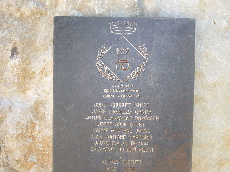 Monument Slachtoffers Spaanse Burgeroorlog Castellolí