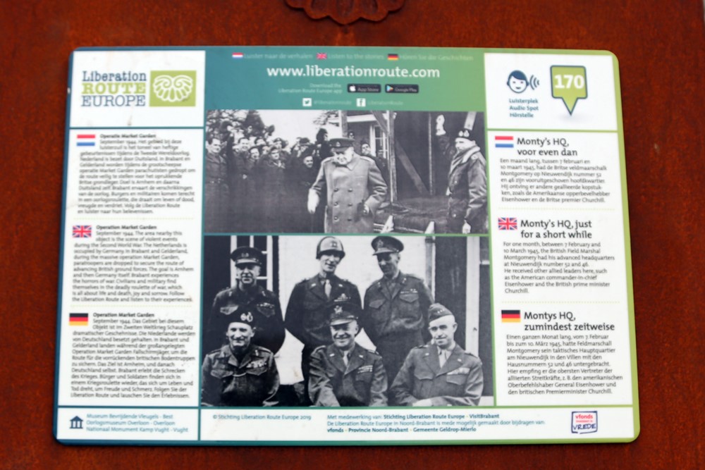 Liberation Route Marker 170: Monty’s HQ, just for a short while #2