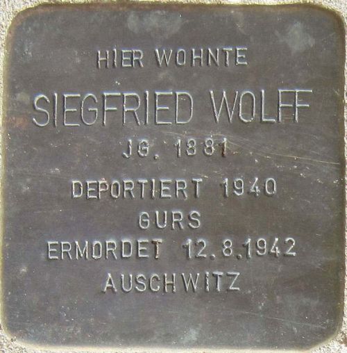 Stumbling Stones Hauptstraße 27 #1