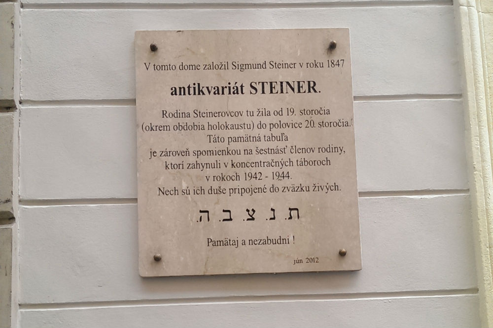 Gedenkteken Antikvariat Steiner