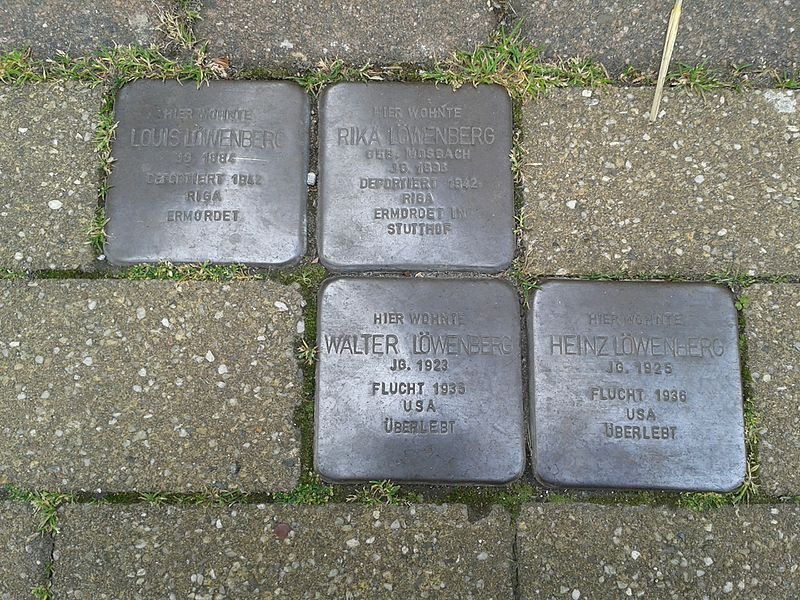 Stolpersteine Münsterstraße 13