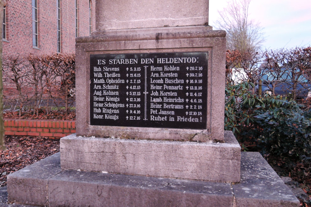 Oorlogsmonument Tschenbroich #2