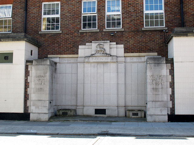 Oorlogsmonument 22nd Battalion London Regiment