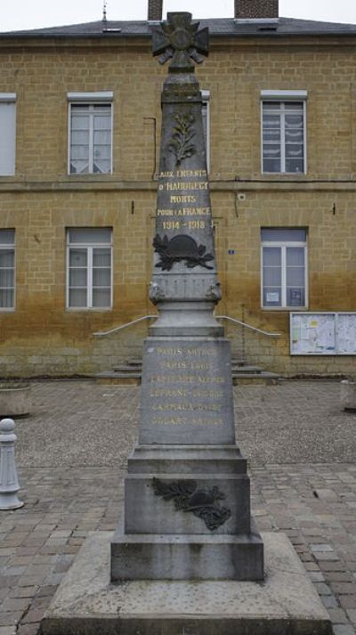 Oorlogsmonument Haudrecy #1