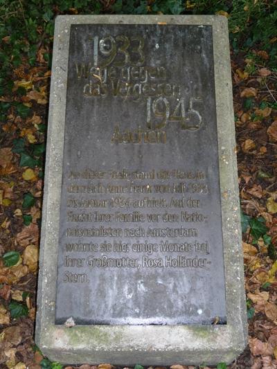 Memorial Anne Frank Aachen #2