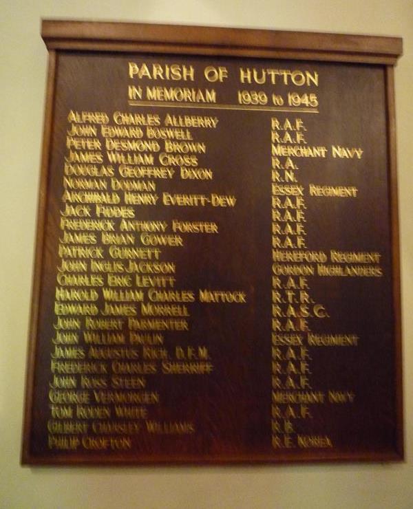 War Memorial Parish of Hutton #1