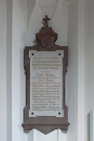 Memorial Franco-Prussian War Memorial St. Martin Church