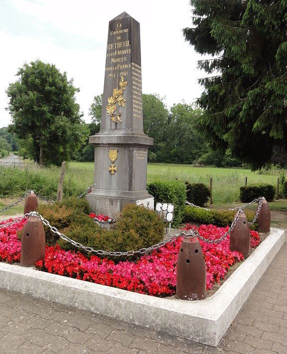 Oorlogsmonument Retheuil