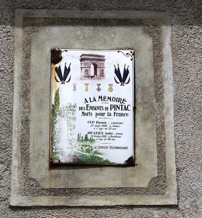 Monument Eerste Wereldoorlog Pintac