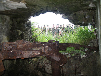 Japanse Mitrailleursnest Iwo Jima