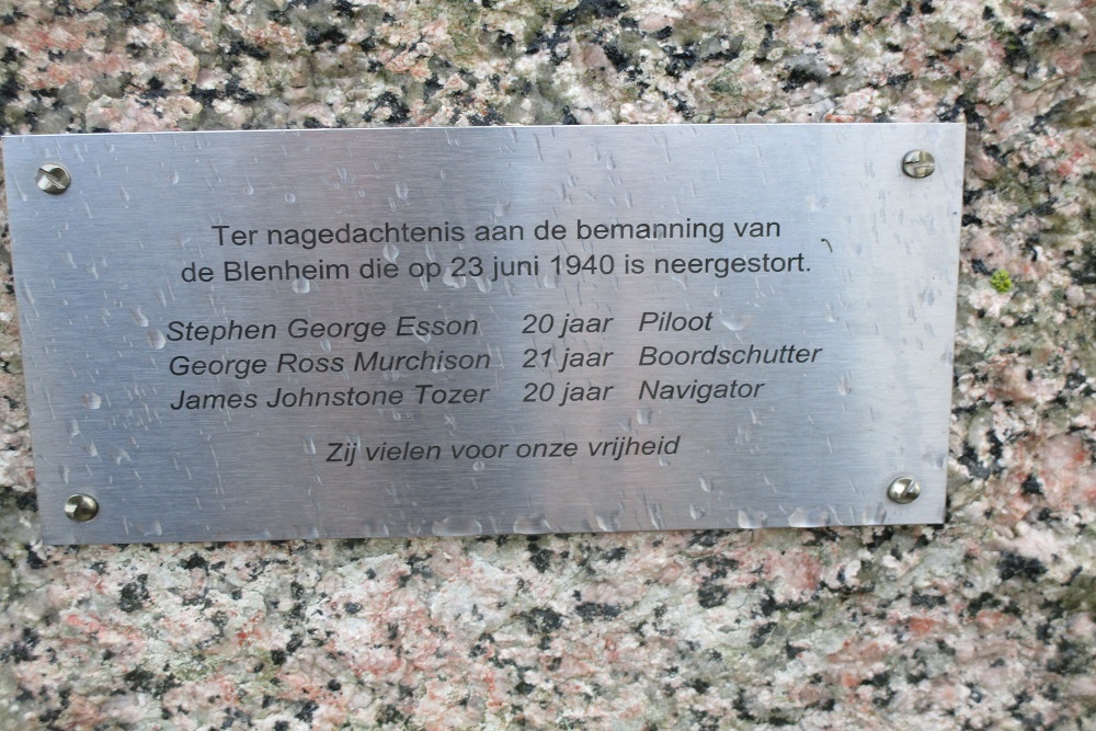 Monument Crash Blenheim R3688 Willemsoord #3