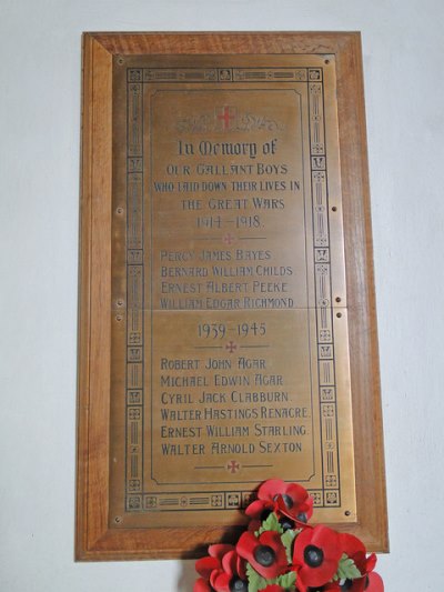 Oorlogsmonument Swafield Church